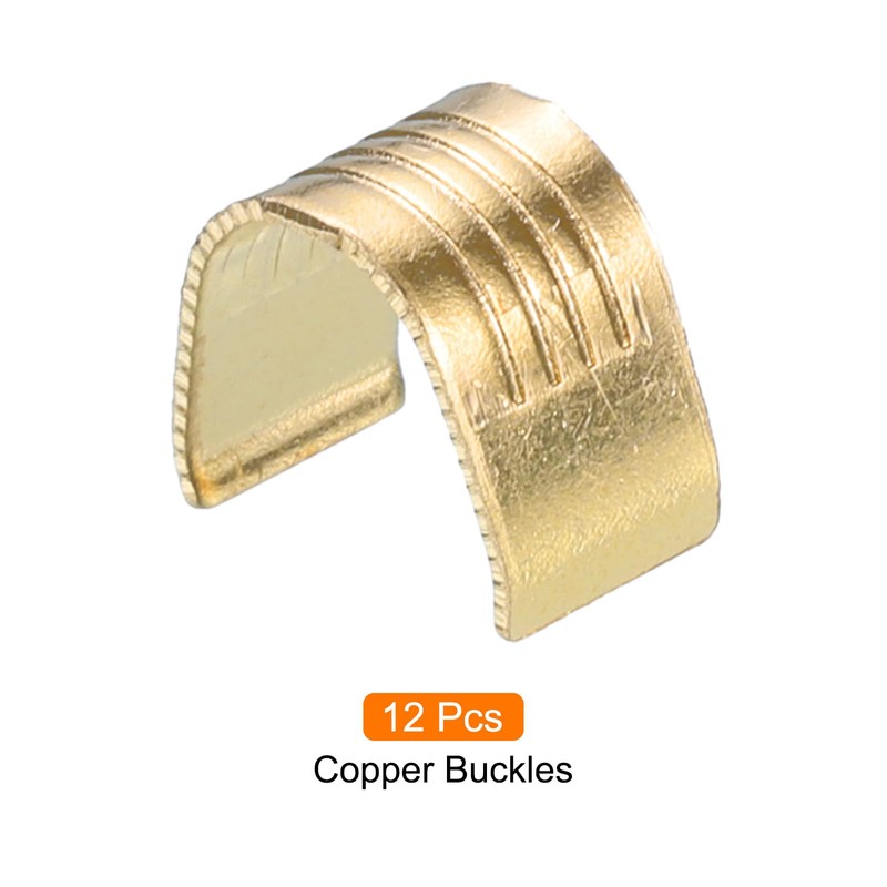 QUARKZMAN Pack of 12 Belt Clips 2GT Copper Buckle, Wire