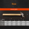 BE-TOOL Claw Hammer 0.75 kg Multifunctional Hammer Wooden Handle Nail