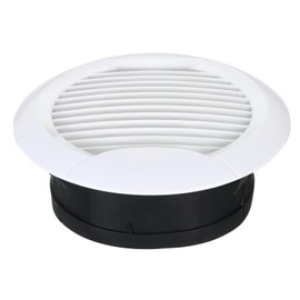 PATIKIL 8 Inch Round Air Vent, Ceiling Diffuser Grill Cover ABS Louver Soffit Vent for Bathroom Kitchen Living Room, White