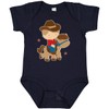 inktastic Cowboy Boy on Pony Baby Bodysuit 12 Months Navy
