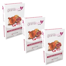 Granatum Plus | Pomegranate Extract + Olive Extract | Pomegranate Capsules | Olive Leaf Extract Capsules | Punicalagin + Hydroxytyrosol Plus | Dietary Supplement | (3 Boxes of 28 Capsules)