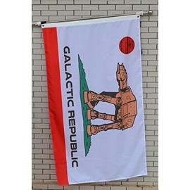 Fyon Large Flag Galactic Republic Flag 3X5Ft