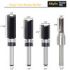 9PCS Flush Trim Router Bit Set, 1/4 inch Shank, Straight