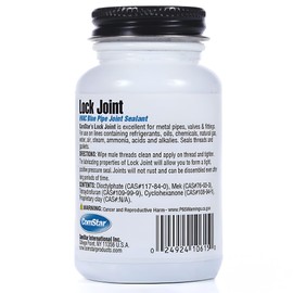 ComStar Lock Joint Blue Pipe Joint Sealant, Leak-Proof NPT Thread Connections, Works on Metal & Plastic Pipes, High Temperature & Pressure Resistant, Lubricates & Seals Gaskets, 1/4 Pint (10-615)