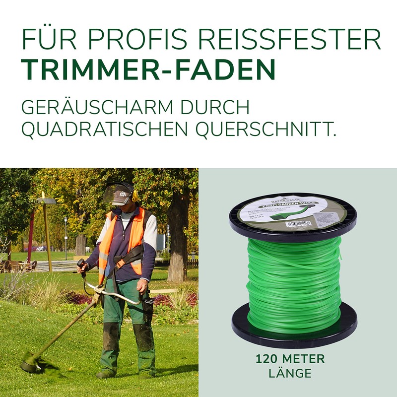 Natursache Trimmer Line for Grass Trimmer in Green - Brush