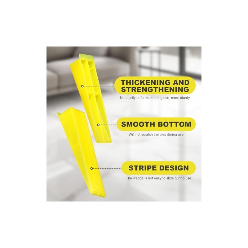 DGSL Tile Leveling System Tile Wedges, 200PCS Reusable Tile Leveling