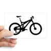 CafePress Black Mountain Bike Bicycle Rectangle Sticker Rectangle Bumper Sticker