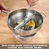 Stainless Steel Potato Ricer with 3 Interchangeable Discs and Large