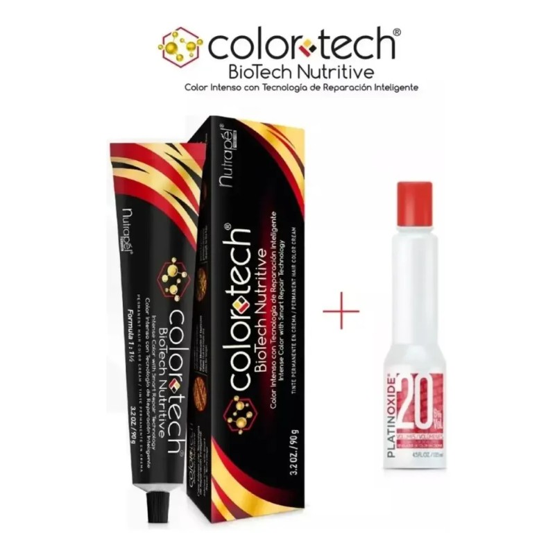 Tinte Colortech Con Peroxido De 20 Vol 135 Ml