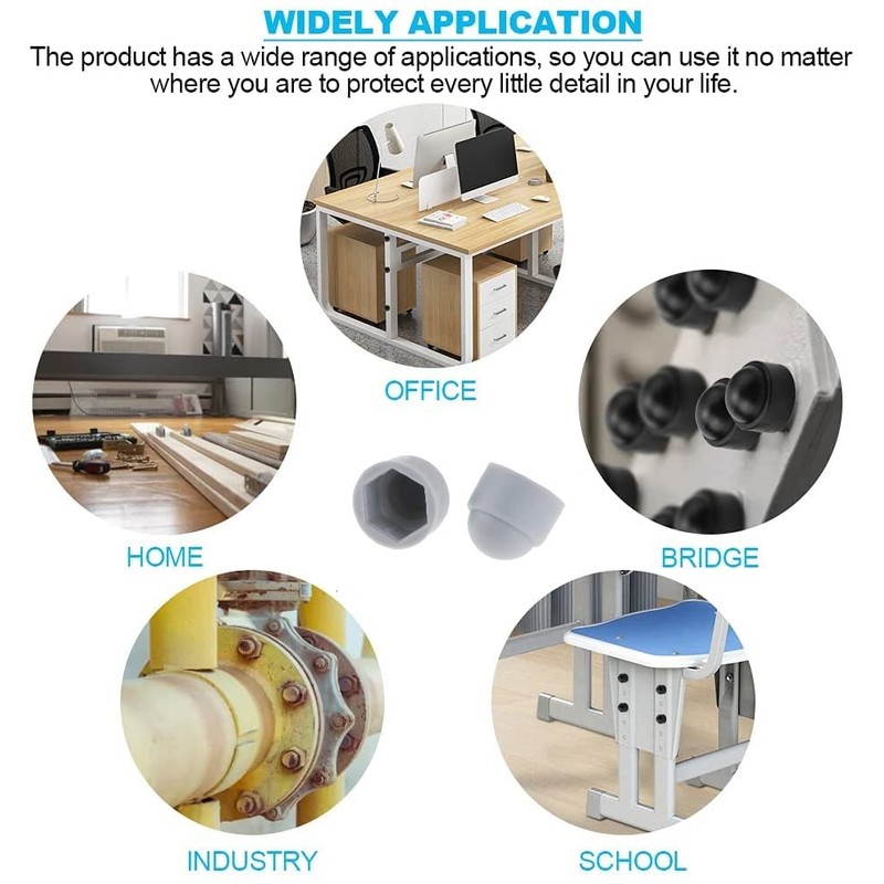 TERF® M16 Grey Plastic Hex Nut Bolt Dome Cap Cover