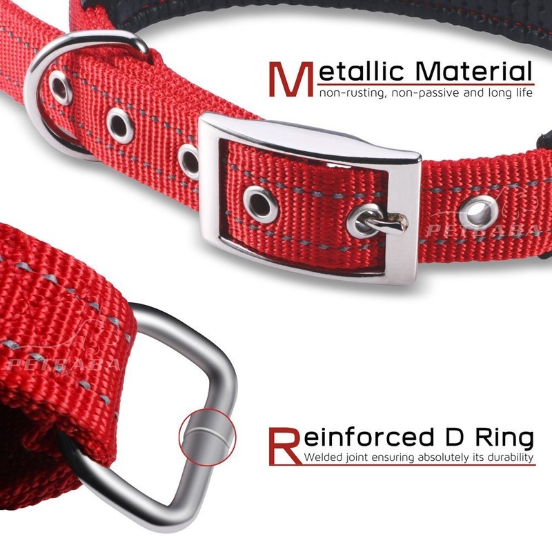 PETBABA Dog Collar, Leather, Dog Collar, Medium Dog, Large Dog,