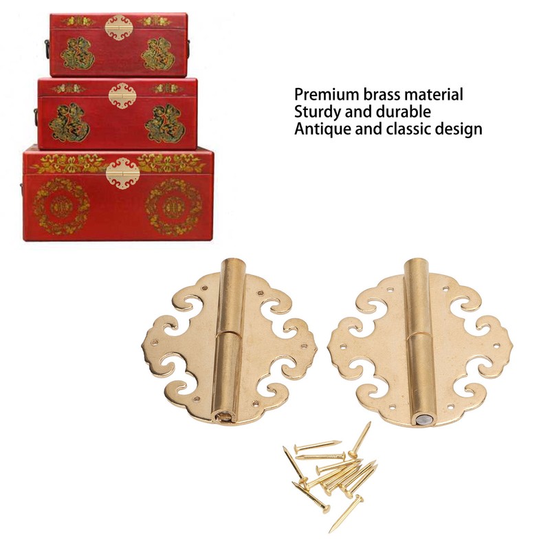 Antique Door Hinges Durable Brass Glossy Classic Antique Style Widely