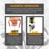 SE Magnetic Separator Pick-Up Tool with Quick Release, Outdoor Gold