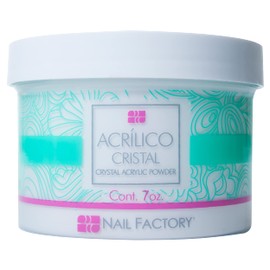 NAIL FACTORY - PROFESSIONAL GRADE CLEAR ACRYLIC POWDER 7 OZ, Professional Acrylic Powder for Sculpting & Building Nails.