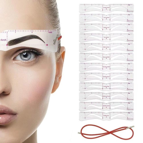 Eyebrow Template (Set of 12) Eyebrow Makeup Tool Eyebrow Shape