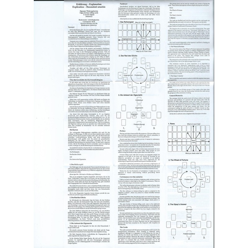 Hungarian Gipsy Fortune Telling Cards (Cigany Kartya) (KVIZ)