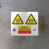 DELTA-SIGNALETIQUE.COM Photovoltaic Installation Label Board with 7 Stickers Conforms to