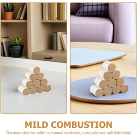 Moxa Natural para Moxibustión Palitos de Moxa sin Humo Barras de Hechas Mano para Terapias de Moxibustión Casa