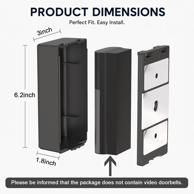 AISVAN Adhesive Mount Bracket, Compatible with Ring Battery Doorbell Pro