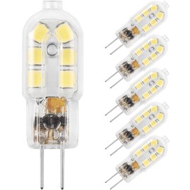 Amazing power G4 LED Bulb, 12V Bi Pin 20W Halogen Bulb Replacement, NOT Dimmable,Daylight White 6000K, 5-Pack