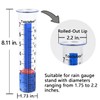 Rain Gauge Replacement Tube,Freeze Proof Tube Plastic with Red Float