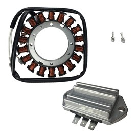 237878-S 15/20 Amp Stator Compatible With Kohler 54 755 09S K482 K532 K582 K161 K181 K241 CH11-CH15 CH18-CH25 CV11-CV15 CV18-CV22 CH25S Lawn Mower Tractor with Voltage Regulator Rectifier 41 403 10-S