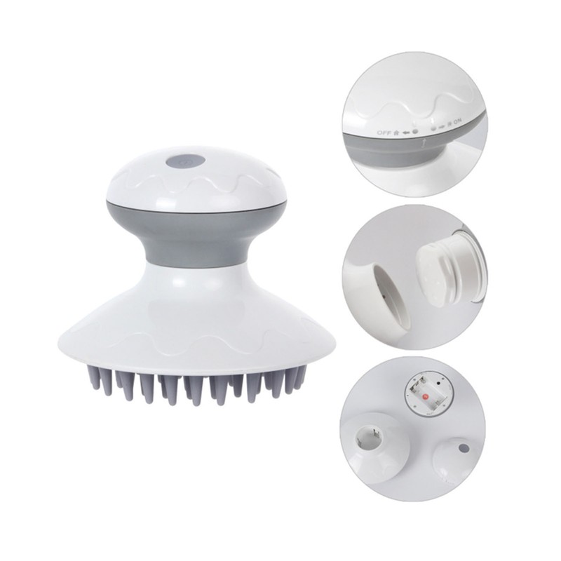 Vibrating Head Massager Rechargeable Kneading Waterproof Multi Functional Electronic Scalp