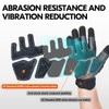 Vgo... Work Gloves Men Touchscreen in Cowhide Palm, Heavy Duty