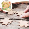 HABNI Pack of 150 Wooden Puzzles, Blank Puzzle to Design