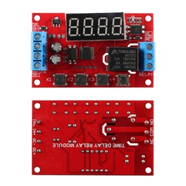 JESSINIE 24V Multi-Mode Time Delay Relay Module, Adjustable Delay Timer, for Automation Home Appliances DIY Projects