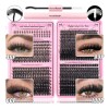 Kits De Racimos De Pestañas Inferiores 40d-100d 740 Piezas Y