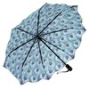 Galleria-Peacock Auto-Open/Close Large Portable Rain Folding Umbrella