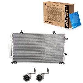 PHILTOP 73113 Air Conditioning A/C Condenser For Lexus ES300 2002-2003,Lexus ES330 2004-2006,Toyota Camry 2002-2006,Toyota Solara 2004-2008 with Receiver Drier Replace# TO3030183