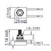 Rotary Lamp Switch ON-Off Repair Kit Replacement Compatible with Zing