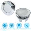 Waziaqoc 4 Pack Sink Basin Overflow Trim Ring Solid Brass