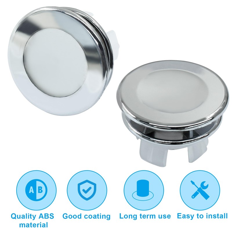 Waziaqoc 4 Pack Sink Basin Overflow Trim Ring Solid Brass