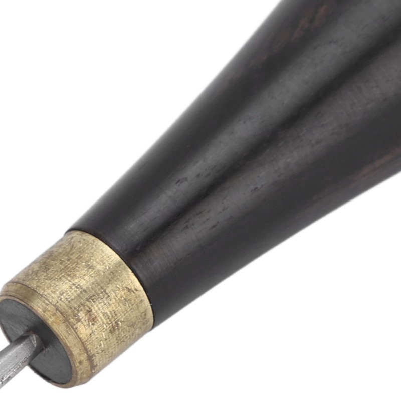 Leather Sewing Awl, Red Sandalwood Steel Rhombus Awl Professional Mahogany