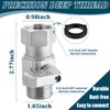 304 Stainless Steel Garden Hose Shut Off Valve, 3/4"GHT Thread