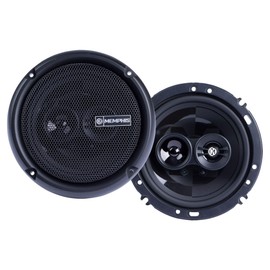 Memphis Audio PRX603 Power Reference Series 6.5" 3-Way Coaxial Speakers with Swivel Tweeters - Pair with OEMBKT60 Vehicle Specific 6 1/2"" Speaker Adaptors