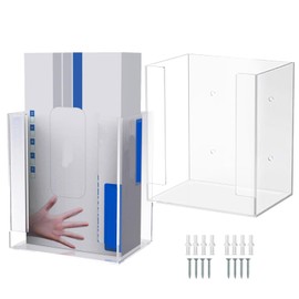 Gloves Holder for Wall | Clear Acrylic Dispenser for Gloves Box - Gloves Holder Wall for Kitchens, Garages, Salons, Streamline Gloves Dispensing
