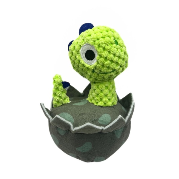 fenii - Squeaky Plush Dinosaur Egg Dog Toy - Durable