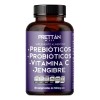 Prebioticos Probioticos Suplemento Cápsulas 500mg Prettan Sabor Jengibre