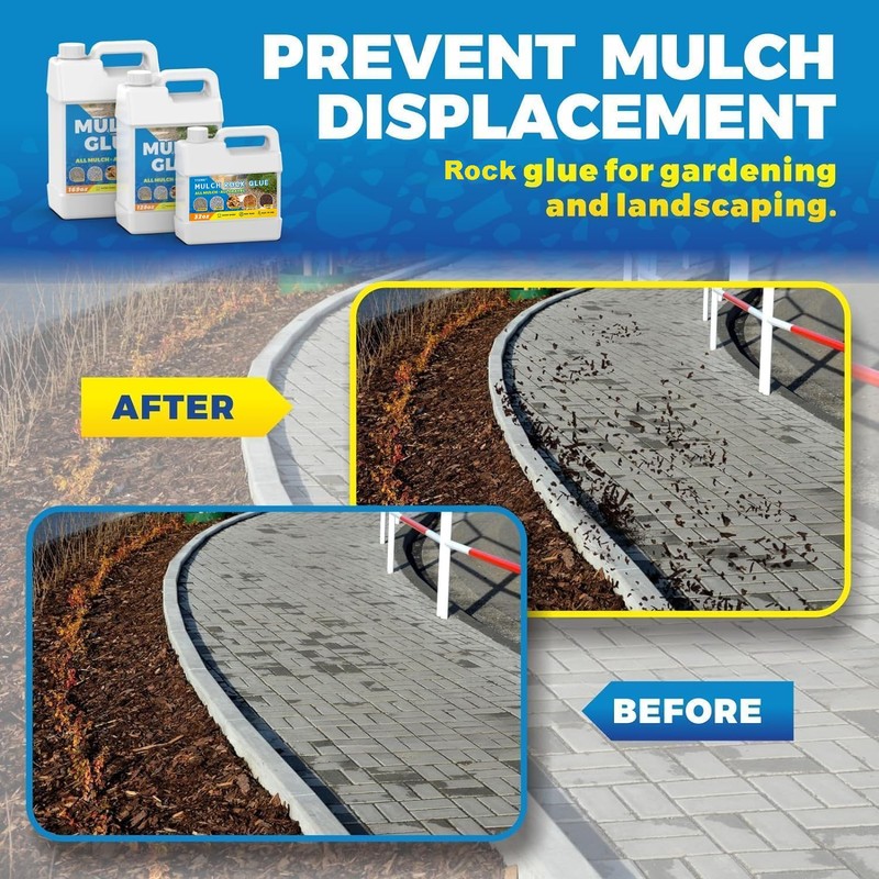 Mulch Glue for Landscaping, 128oz Rock Glue for Landscaping, Garden
