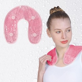 Shoulder & Neck Gel Pack for Hot and Cold Therapy Pink