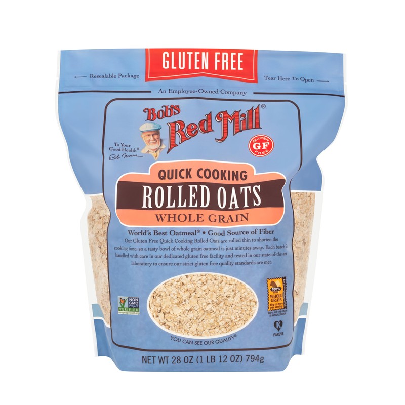 Bob's Red Mill Gluten Free Quick Cooking Rolled Oats, 28oz