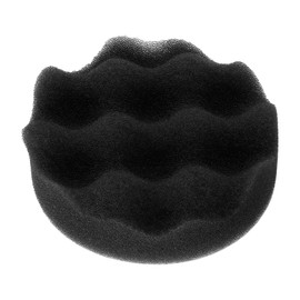HARFINGTON Buffing Sponge Pads 3" Polishing Wheel Waffle Finishing Grip Pad Car Buffer Polisher with Hook and Loop Back for Car Detailing Polishing Waxing, Black