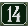 Weatherproof Green Enamel House 14 x 12 x 14 CM;