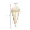 DEARMAMY 100 Pcs Disposable Wooden Cone Tasting Serving Wooden Cones