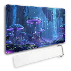 Durable MTG Playmat TCG Playmat with Zone and Locking Edges for MTG Gaming - Includes Waterproof Storage Bag (playmat (20),Without Zone)