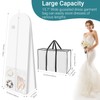 Svaldo Wedding Dress Garment Bags, White, 70x24x16"/Pack of 1, Portable